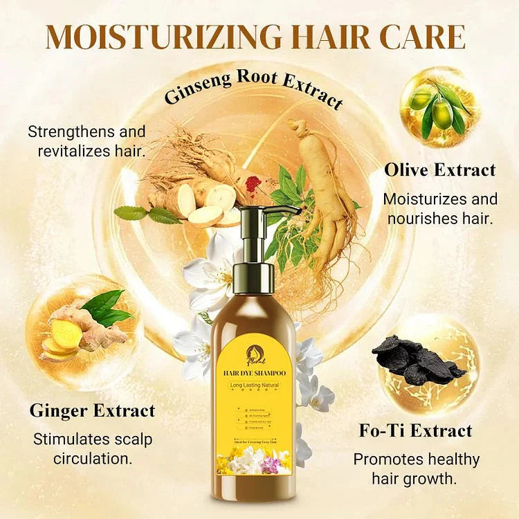 Japanese Long Lasting Natural Hair Dye Shampoo ( Buy 1 get 2 Free )