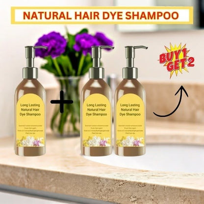 Japanese Long Lasting Natural Hair Dye Shampoo ( Buy 1 get 2 Free )