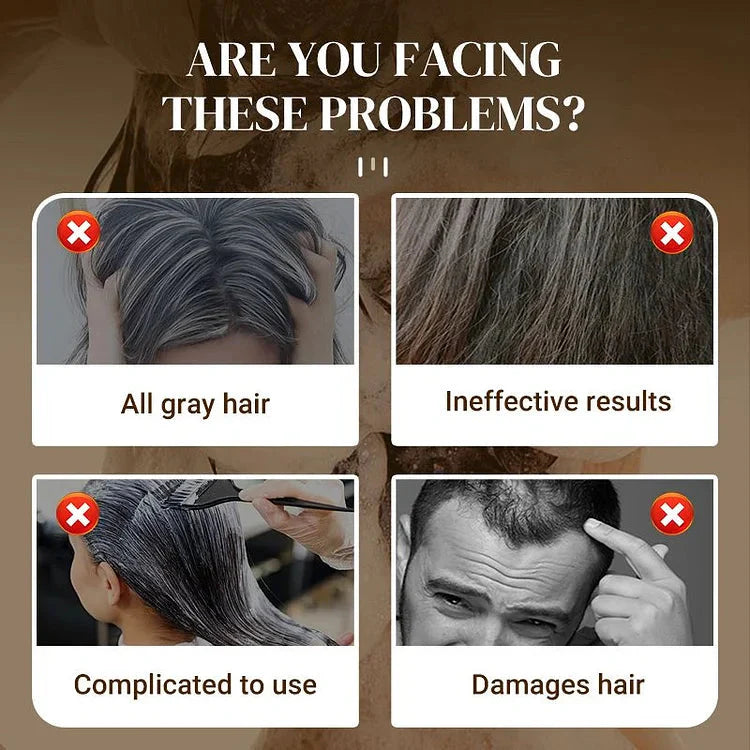 Japanese Long Lasting Natural Hair Dye Shampoo ( Buy 1 get 2 Free )